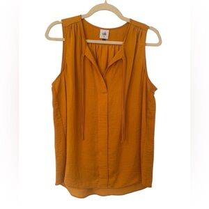 CAbi Women's Orange Sleeveless Top in Size M